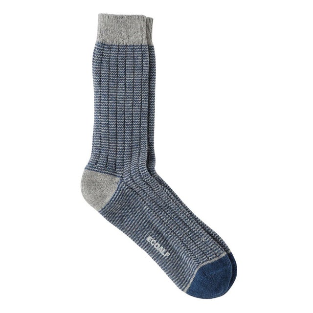 BICOLOR ソックス / BICOLOR SOCKS UNISEX （ブルー）
