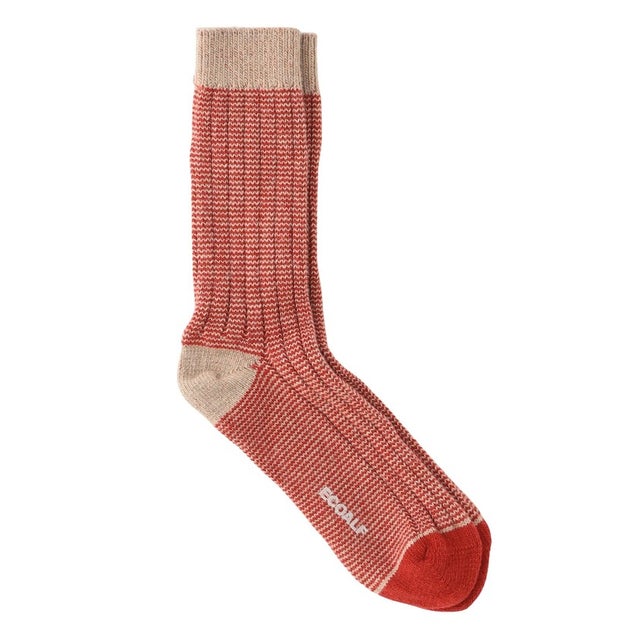 BICOLOR ソックス / BICOLOR SOCKS UNISEX （レッド）