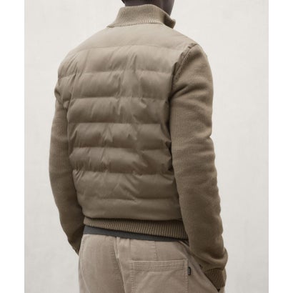 エコアルフ ECOALF TARIFE ニットコンビ スタンドカラー / TARIFE HYBRID MAN （ネイビー）｜詳細画像