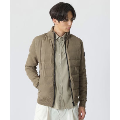 TARIFE ニットコンビ スタンドカラー / TARIFE HYBRID MAN （ベージュ）｜詳細画像