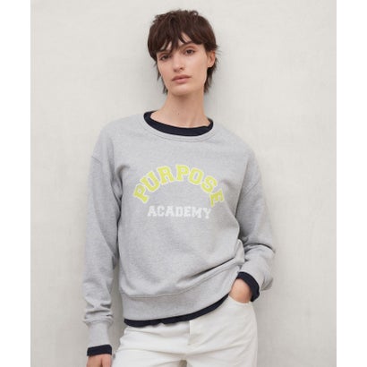エコアルフ ECOALF PURPOSE カレッジ スウェット / PURPOSE SWEATSHIRT WOMAN （ライトグレー）｜詳細画像