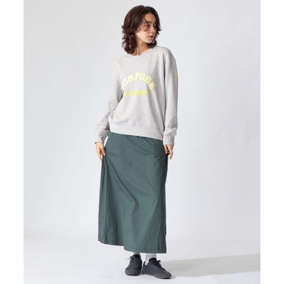 エコアルフ ECOALF PURPOSE カレッジ スウェット / PURPOSE SWEATSHIRT WOMAN （ライトグレー）｜詳細画像