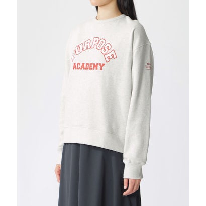 エコアルフ ECOALF PURPOSE カレッジ スウェット / PURPOSE SWEATSHIRT WOMAN （ライトグレー）｜詳細画像