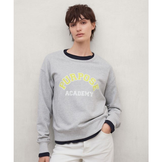 PURPOSE カレッジ スウェット / PURPOSE SWEATSHIRT WOMAN （ライトグレー）
