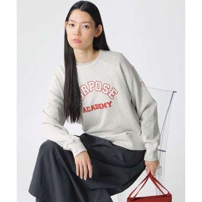 エコアルフ ECOALF PURPOSE カレッジ スウェット / PURPOSE SWEATSHIRT WOMAN （ベージュ）｜詳細画像