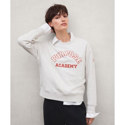 エコアルフ ECOALF PURPOSE カレッジ スウェット / PURPOSE SWEATSHIRT WOMAN （ベージュ）｜詳細画像