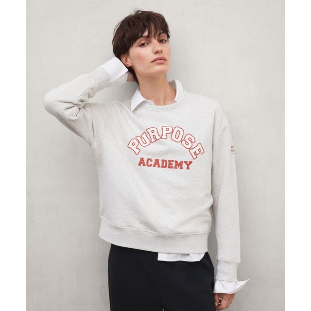 PURPOSE カレッジ スウェット / PURPOSE SWEATSHIRT WOMAN （ベージュ）