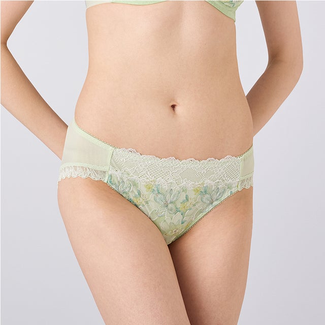 天使のブラ 魔法のハリ感636 レギュラーショーツ(LLサイズ) TR636 Hikini【返品不可商品】 （ライトグリーン系）