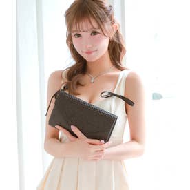キャバドレス ミニドレス ワンピース タイトミニスカート ノースリーブ  プリーツペプラム リボン ファスナー ハートカット （アイボリー）