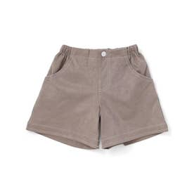 スエードショートパンツ(90~140cm) （グレー）