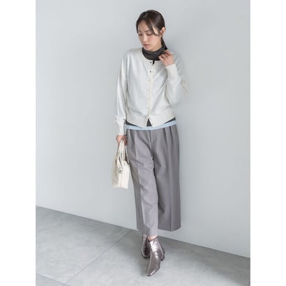 テチチ Te chichi カシミヤ混パール釦2WAYニット （オフホワイト）｜詳細画像