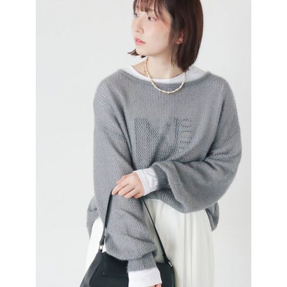 モヘアタッチメッシュプルオーバー （ベージュ）｜詳細画像