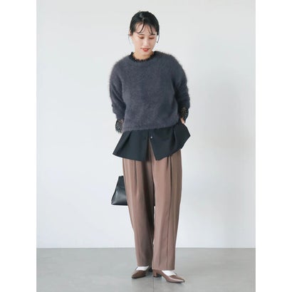 フェザープルオーバー （チャコールグレー）｜詳細画像