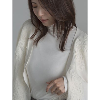吸湿発熱テレコタートルインナー （オフホワイト）｜詳細画像