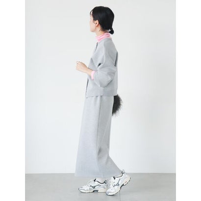 【マシンウォッシャブル】スポンジータイトスカート(セットアップ可) （ブラック）｜詳細画像