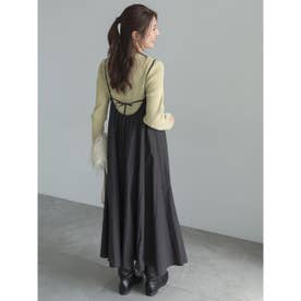 レースナイロンキャミソールワンピース （ブラック）