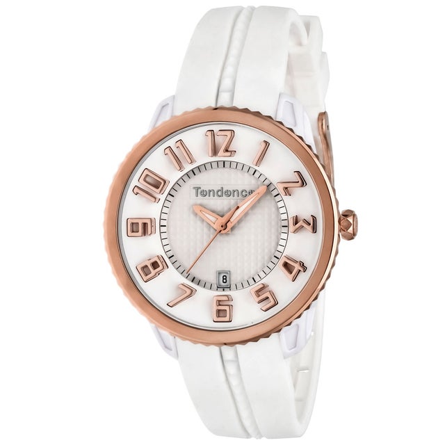 
                    TENDENCE ガリバーミディアム ユニセックス 時計 TY939003 クォーツ ホワイト シリコン （ホワイト）