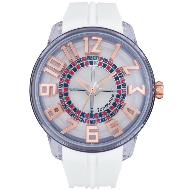 
                    TENDENCE キングドーム ユニセックス 時計 TY023003 クォーツ ホワイト シリコン （ホワイト）