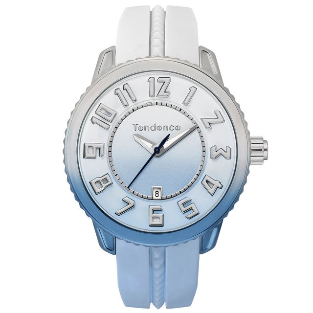 
                    TENDENCE ディカラー ミディアム レディース 時計 TY933001 クォーツ ホワイト シリコン （ホワイト）