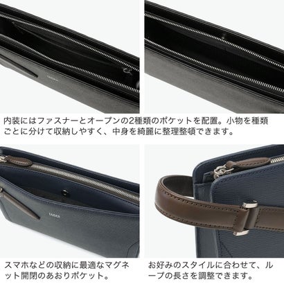 タケオキクチ TAKEO KIKUCHI クラッチバッグ メンズ 本革 カジュアル ブランド 冠婚葬祭 クラッチ 大人 上品 牛革 フォーマル シンプル オシャレ セカンドバッグ A5 スパーダ レザーメンズバッグ 724212 （クロ）｜詳細画像