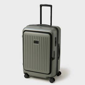 【CITY BLACK】スーツケース Mサイズ（フロント横開きエキスパンダブル） （カーキ(027)）