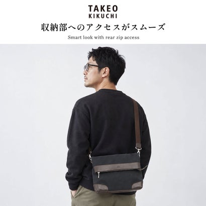 ショルダーバッグ メンズ レディース ブランド 斜めがけバッグ 肩掛け タブレット収納 撥水 日本製 おしゃれ クラッチバッグ かっこいい ファスナー付き 2WAY B5 サード 723101 （グレー）｜詳細画像