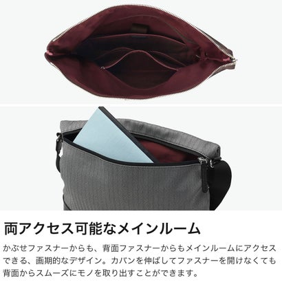 ショルダーバッグ メンズ レディース ブランド 斜めがけバッグ 肩掛け タブレット収納 ファスナー付き 撥水 日本製 おしゃれ かっこいい 普段使い 旅行 A4 サード 723102 （コン）｜詳細画像