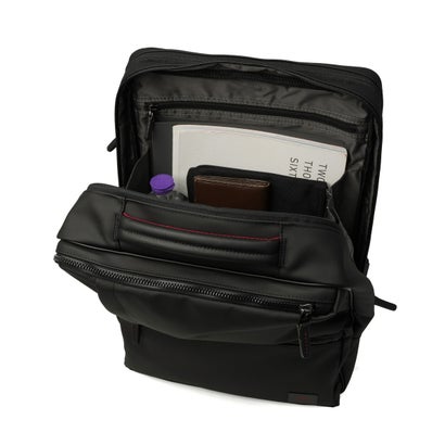 ビジネスリュック メンズ レディース ブランド リュックサック ビジネスバッグ 撥水 2層 通勤 出張 PC収納 セットアップ ビジネス A4 B4 20L 15.6インチ ゼファー 704732 （クロ）｜詳細画像