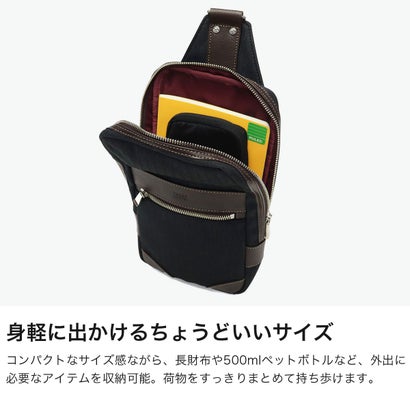 タケオキクチ TAKEO KIKUCHI ボディバッグ メンズ レディース 小さめ ブランド きれいめ 大人 撥水 おしゃれ シンプル ナイロン コンパクト 斜め掛け 肩掛け 縦型 丈夫 A5 サード ワンショルダーバッグ 723901 （クロ）｜詳細画像