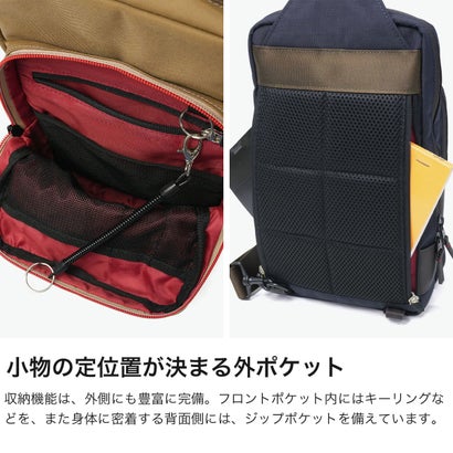 ボディバッグ メンズ レディース ブランド バッグ 縦型 スリングバッグ おしゃれ 軽量 ワンショルダー かっこいい 撥水 ショルダー B5 トゥルー ワンショルダーバッグ 739911 （コン）｜詳細画像