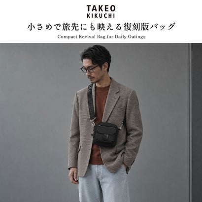 ショルダーバッグ メンズ レディース ブランド 小さめ おしゃれ 大人 40周年記念モデル シンプル 斜めがけ コンパクト ショルダーポーチ ベルクロII ミニショルダーバッグ 732122 （カーキ）｜詳細画像