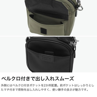 ショルダーバッグ メンズ レディース ブランド 小さめ おしゃれ 大人 40周年記念モデル シンプル 斜めがけ コンパクト ショルダーポーチ ベルクロII ミニショルダーバッグ 732122 （カーキ）｜詳細画像