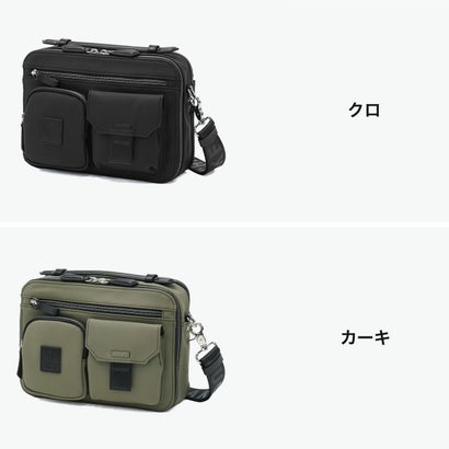 ショルダーバッグ ヨコ型 メンズ レディース ブランド 軽量 斜めがけ 斜めがけバッグ 大人 40周年記念モデル コンパクト おしゃれ カジュアル シンプル 小さめ A5 ベルクロII 732123 （カーキ）｜詳細画像