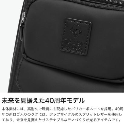 タケオキクチ TAKEO KIKUCHI ボディバッグ メンズ レディース ブランド ワンショルダー 斜めがけ 縦型 スリングバッグ おしゃれ 軽量 かっこいい 40周年記念モデル A5 ベルクロII ワンショルダーバッグ 732922 （クロ）｜詳細画像