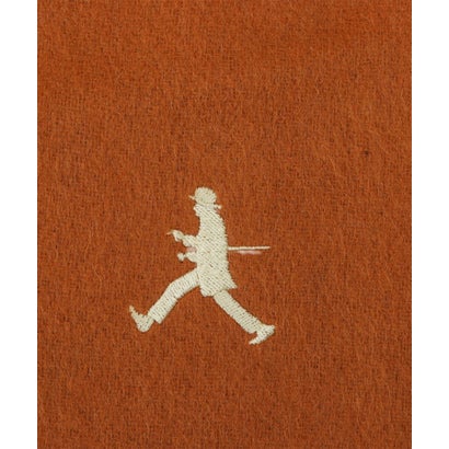 ◆【BOWLER HAT LABEL】リバーシブル ウールカシミヤマフラー （オレンジ(068)）｜詳細画像