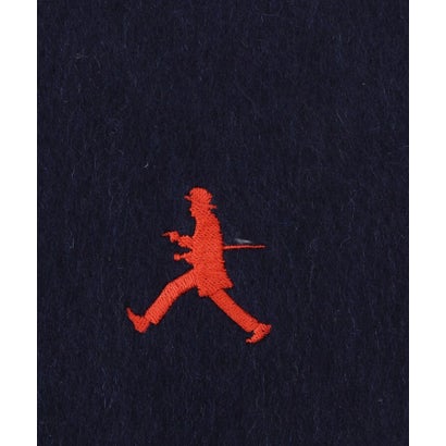 ◆【BOWLER HAT LABEL】リバーシブル ウールカシミヤマフラー （ブラック(019)）｜詳細画像