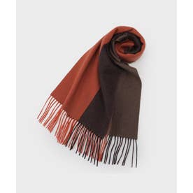 【LIMITED】カシミヤ パネルカラーマフラー （オレンジ(067)）