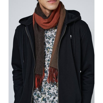 【LIMITED】カシミヤ パネルカラーマフラー （ボルドー(064)）｜詳細画像