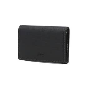 名刺入れ メンズ ブランド 名刺 本革 牛革 レザー おしゃれ 軽量 スリム 薄型 名刺ケース カード入れ ビジネス ギフト シンプル 大人 上品 高級感 きれいめ クォーター 742632 （クロ）