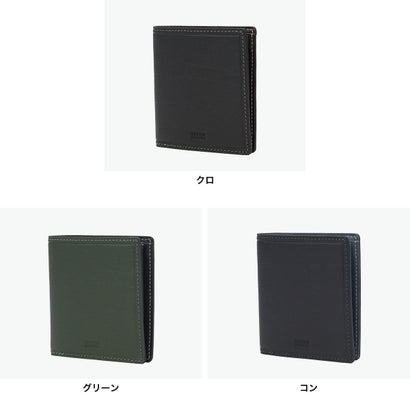 タケオキクチ TAKEO KIKUCHI 二つ折り財布 メンズ ブランド 財布 二つ折 本革 牛革 レザー コンパクト おしゃれ 軽量 スリム 薄型 純札 カード収納 カード入れ 札入れ 大人 上品 高級感 クォーター 742633 （グリーン）｜詳細画像