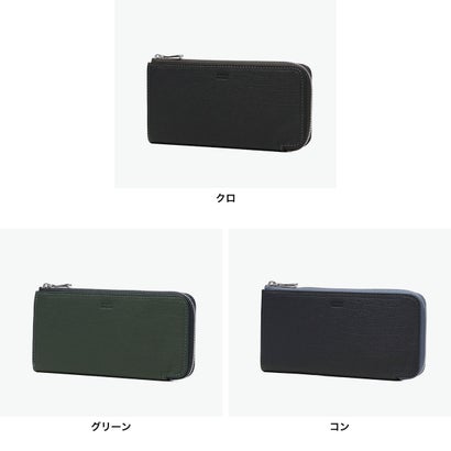 長財布 財布 薄い 牛革 本革 革 レザー 小銭入れ おしゃれ ファスナー カジュアル 札入れ スリム 軽い 薄マチ 高級感 クォーター L字ファスナー長財布 742636 （クロ）｜詳細画像