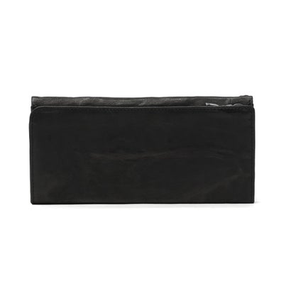 タケオキクチ TAKEO KIKUCHI 長財布 メンズ レディース ブランド 財布 大容量 本革 軽い おしゃれ レザー ウォレット 小銭入れ カード収納 札入れ 大人 プレゼント ギフト カジュアル かぶせ オイスター 720626 （クロ）｜詳細画像