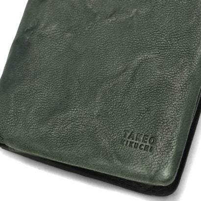 二つ折り財布 メンズ レディース ブランド レザー 革 本革 カード収納 カード入れ 札入れ 革財布 コンパクト 軽量 おしゃれ カジュアル 大人 オイスター セミ長財布 720625 （グリーン）｜詳細画像