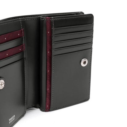 財布 二つ折り財布 メンズ レディース ブランド 二つ折り 牛革 イタリアンエンボスレザー 上品 高級感 おしゃれ 小銭入れ 札入れ L字ファスナー ロゴ マックス セミ長財布 728618 （コン）｜詳細画像