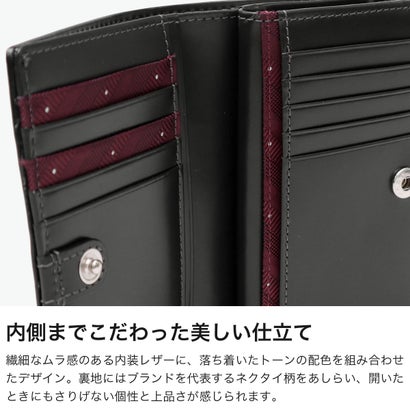 財布 二つ折り財布 メンズ レディース ブランド 二つ折り 牛革 イタリアンエンボスレザー 上品 高級感 おしゃれ 小銭入れ 札入れ L字ファスナー ロゴ マックス セミ長財布 728618 （グリーン）｜詳細画像