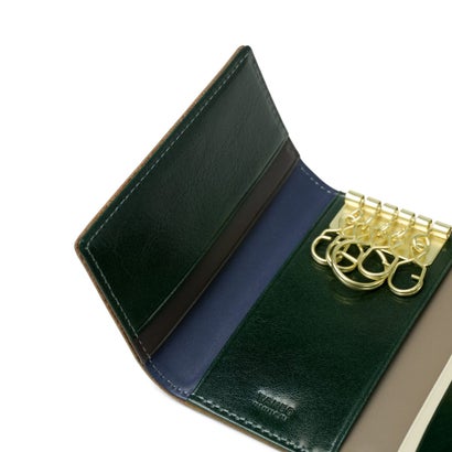 タケオキクチ TAKEO KIKUCHI キーケース メンズ レディース ブランド 鍵入れ 本革 牛革 レザー おしゃれ 軽量 軽い コンパクト スリム 三つ折 折り畳み 鍵 キー 大人 上品 高級感 シンプル 5連 イデア 756603 （チャ）｜詳細画像
