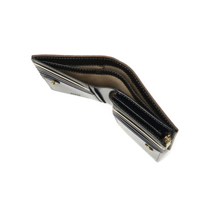 タケオキクチ TAKEO KIKUCHI 財布 二つ折り財布 メンズ レディース ブランド 二つ折り 本革 レザー 大人 高級感 おしゃれ シック 上品 小銭入れ 札入れ L字ファスナー ロゴ イデア セミ長財布 756605 （クロ）｜詳細画像