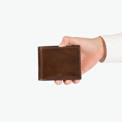 タケオキクチ TAKEO KIKUCHI 二つ折り財布 メンズ レディース ブランド 折財布 二つ折 本革 牛革 レザー おしゃれ 軽量 軽い コンパクト 小銭入れあり カード入れ シンプル 大人 上品 高級感 イデア 756604 （チャ）｜詳細画像