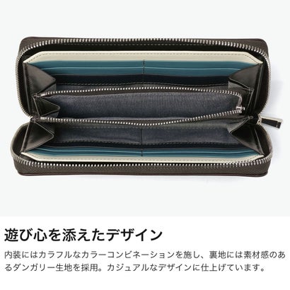 長財布 メンズ レディース ブランド 本革 財布 牛革 おしゃれ 軽量 小銭入れあり レザーウォレット シンプル 大人 上品 高級感 カジュアル マルゴll ラウンドファスナー長財布 780616 （クロ）｜詳細画像