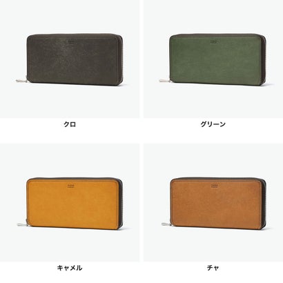 長財布 メンズ レディース ブランド 本革 財布 牛革 おしゃれ 軽量 小銭入れあり レザーウォレット シンプル 大人 上品 高級感 カジュアル マルゴll ラウンドファスナー長財布 780616 （クロ）｜詳細画像